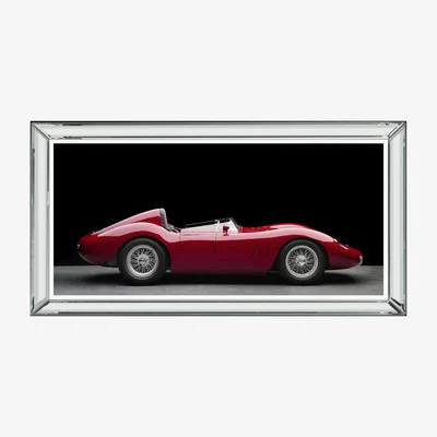 Furniture Village Maserati 250S Fantuzzi Mirrored Frame Wall Art