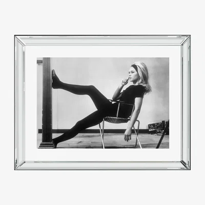 Furniture Village Brigitte Bardot Legs Mirrored Frame Wall Art