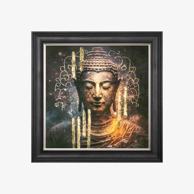 Furniture Village Buddha Gold Framed Picture