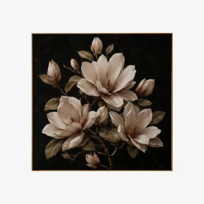 Furniture Village Deep Magnolia 2 Square Framed Velvet Canvas - Home Accessories - In Time for Christmas