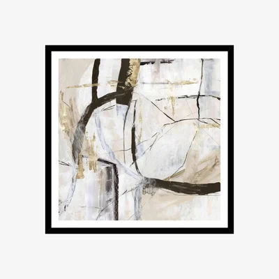 Furniture Village Black Stroke II Framed Picture