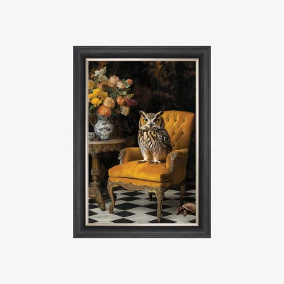 Furniture Village Stately Owl Framed Picture