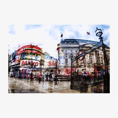 Furniture Village Piccadilly Station Glass Wall Art - 70cm-x-100cm