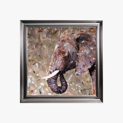 Furniture Village Ellie Elephant Framed Art - Multicoloured