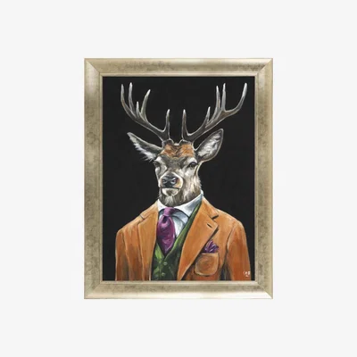 Furniture Village Gentleman Stag Framed Art