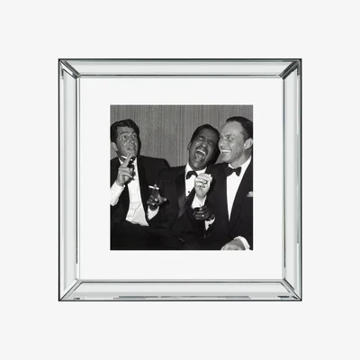 Furniture Village The Rat Pack Mirrored Frame Wall Art