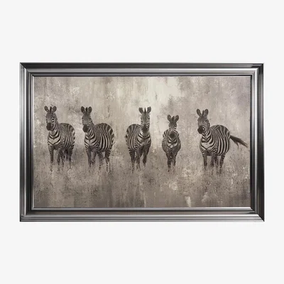 Furniture Village Zebras on the Move Framed Art