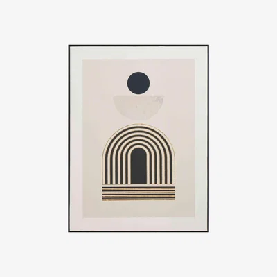 Furniture Village Fenoy Art Deco Framed Canvas