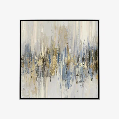 Furniture Village Dripping Gold Framed Canvas