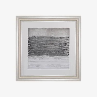 Furniture Village Silver Horizon Framed Square Wall Art