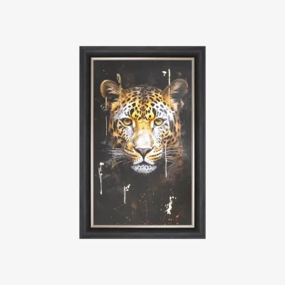 Furniture Village Lenny Leopard Large Framed Picture