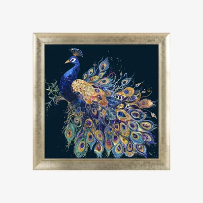 Furniture Village Opulent Peacock Framed Picture