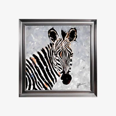 Furniture Village Zeena Framed Art - Grey
