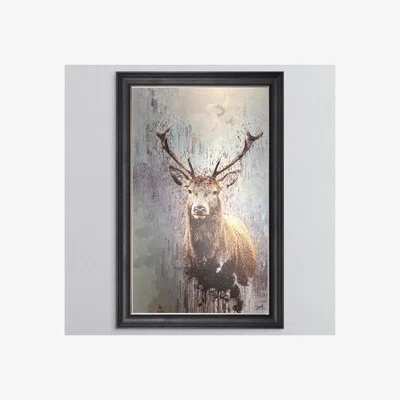 Furniture Village Stag Vegas Framed Picture