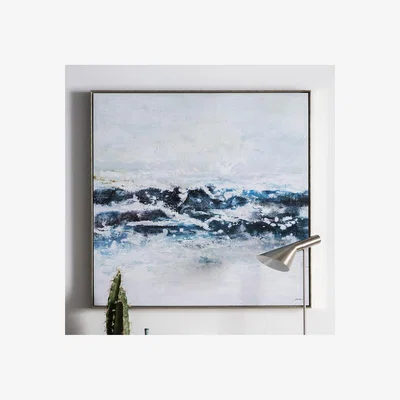 Furniture123 Pacific Ocean Waves Framed Canvas - Caspian House