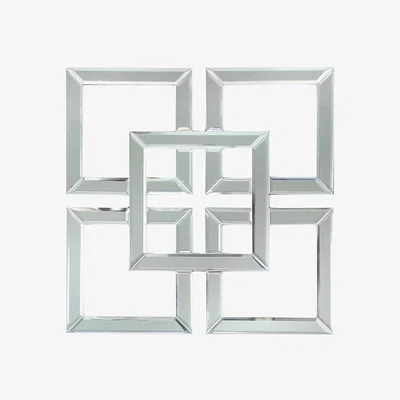 Furniture123 Geometric Mirrored Wall Dcor - Aurora Boutique