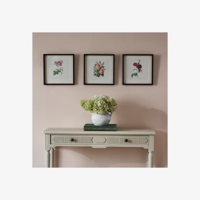 French Bedroom Set of 3 Rose Wall Art