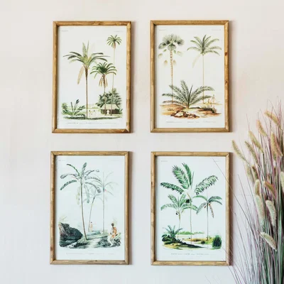 Graham & Green Set of Four Palm Tree Prints