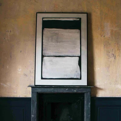 Graham & Green Grey and Black Abstract Print