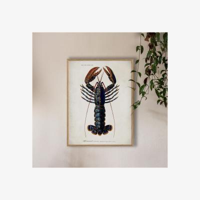Graham & Green Graham and Green Oak Framed Lobster Print - 70 x 100cm