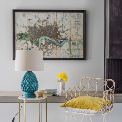 Graham & Green Framed River Thames Map