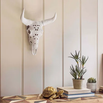 Graham & Green Decorative Skull With Horns