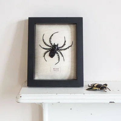 Graham & Green Framed Embroidered Spider
