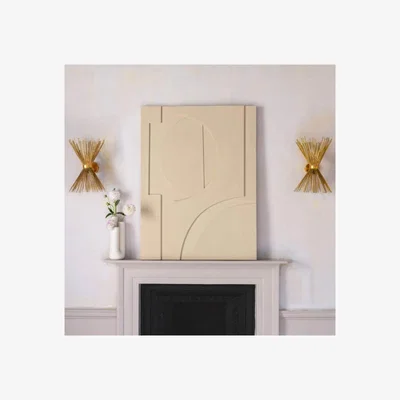 Graham & Green Graham and Green Taupe Abstract Canvas