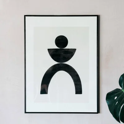 Graham & Green Abstract Person Print