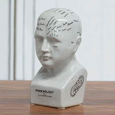 Graham & Green Small Ceramic Phrenology Head