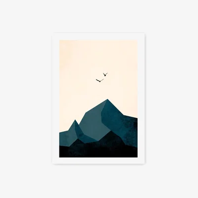 Habitat East End Prints Mountains Print Unframed Wall Print - A2