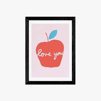 Habitat EEP Francesca Iannaccone Apple Love Framed Print - A3