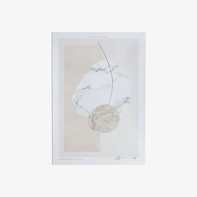 Habitat Habitat Marble Patterned Unframed Wall Print - A3