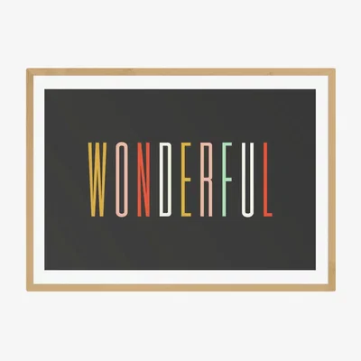 Habitat EEP Oh Fine! Art Wonderful Framed Print - A1