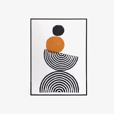 Habitat Habitat Abstract Print Framed Wall Art - 50x70cm