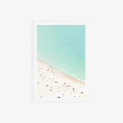 Habitat EEP Sisi and Seb Aerial Beach Framed Print - A1
