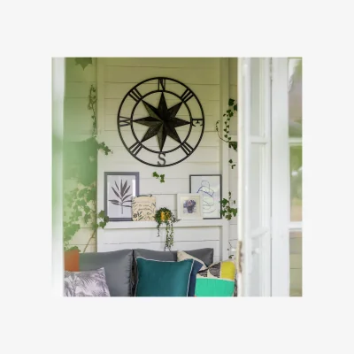 Habitat Habitat Compass Shaped Metal Garden Wall Art