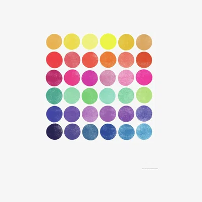 Habitat EEP Garima Dhawan Colourplay 6 Unframed Print  - 70x100cm