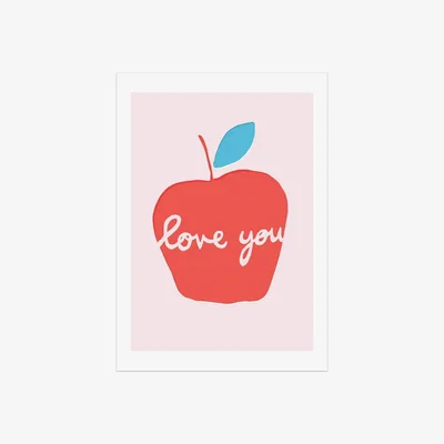 Habitat EEP Francesca Iannaccone Apple Love Unframed Print - A2