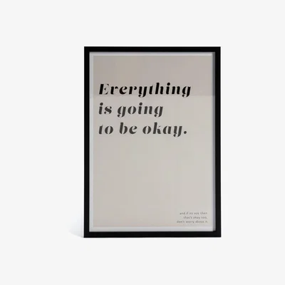 Habitat Habitat Slogan Print Framed Wall Art - A3