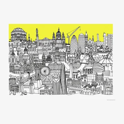 Habitat Habitat Lizzie Prestt London Jungle Unframed Print - 50x70cm