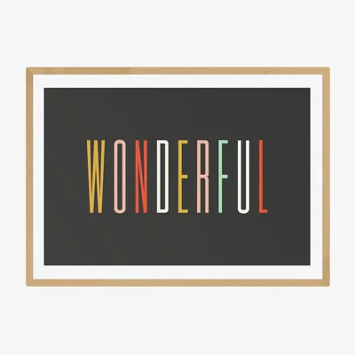 Habitat EEP Oh Fine! Art Wonderful Framed Print - A2