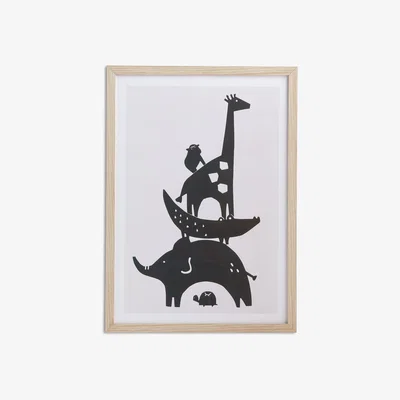 Habitat Habitat Nursery Giraffe Framed Wall Print - 31x43cm