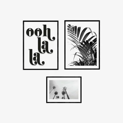Habitat EEP Honeymoon Hotel Ooh La La Framed Print  - Gallery Set