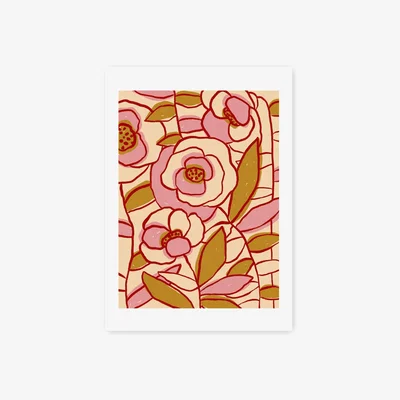 Habitat East End Prints Floral Unframed Wall Print - A2