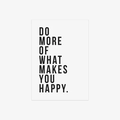 Habitat EEP Native State What Makes You Happy Unframed Print - A3