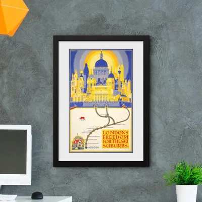 Habitat GB Eye TFL London's Freedom Framed Print - 50x70cm