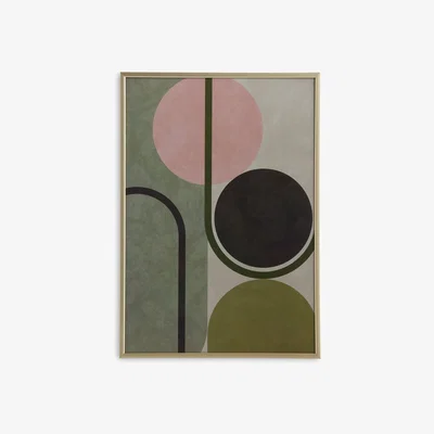 Habitat Habitat Abstract Framed Wall Print - 29x41cm