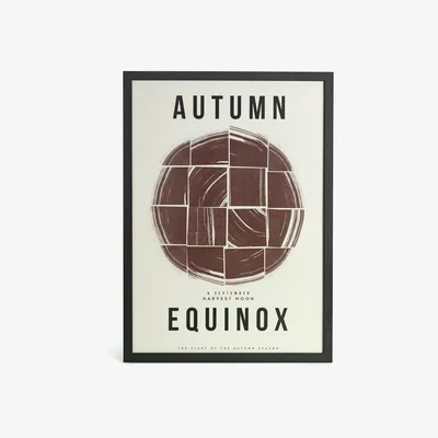 Habitat Habitat Autumn Typography Framed Wall Print - A2