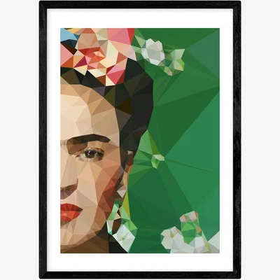 Habitat East End Prints Frida Crop Floral Framed Wall Print - A2